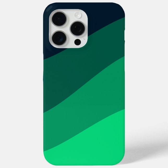 Funda De Case-Mate Para iPhone Patrón Ombre negro verde (Reverso )