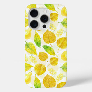 Funda Para iPhone 15 Pro Patrón otoñal acuarela