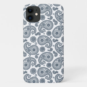 Funda Para iPhone 11 Patrón paisajista azul oscuro indio sin fisuras so