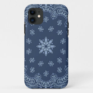 Funda Para iPhone 11 Patrón paisajista azul y blanco