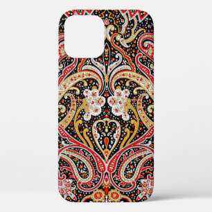 Funda Para iPhone 12 patrón paisley indio tradicional