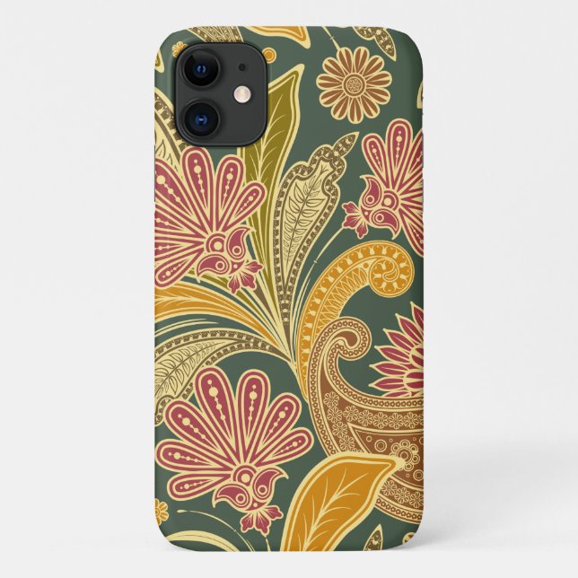 Funda De Case-Mate Para iPhone Patrón Paisley, paisley persa, paisley oriental (Reverso)