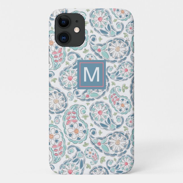 Funda De Case-Mate Para iPhone Patrón Paisley Springtime (Reverso)