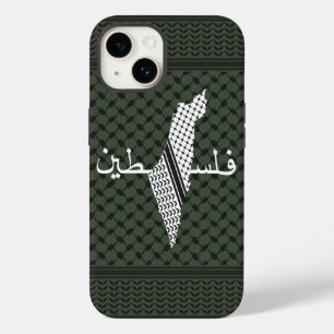 Funda Para iPhone 14 De Case-Mate Patrón palestino Keffiyeh Verde
