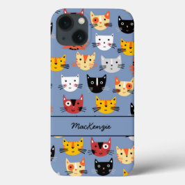 Funda Para iPhone 14 De Case-Mate Patrón personalizado de gato