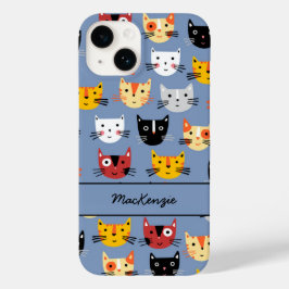 Funda Para iPhone 14 De Case-Mate Patrón personalizado de gato