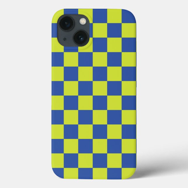Funda De Case-Mate Para iPhone patrón policial a cuadros (Reverso)