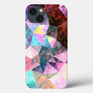 Funda Para iPhone 13 Patrón poligonal de mármol