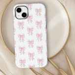 Funda Para iPhone 14 Plus De Case-Mate Patrón Preppy Coquette Pink Bow<br><div class="desc">Estuche de iphone girly con un patrón de arco rosado en estilo de coqueta preppy. Diseñado para el iPhone 14 Plus pero se adapta a muchos otros modelos. Si elige un modelo diferente, compruebe que el diseño sigue siendo genial en la previsualización y ajuste si es necesario (haga clic en...</div>