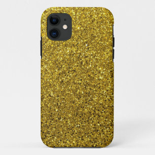 Funda Para iPhone 11 Patrón Purpurina dorado