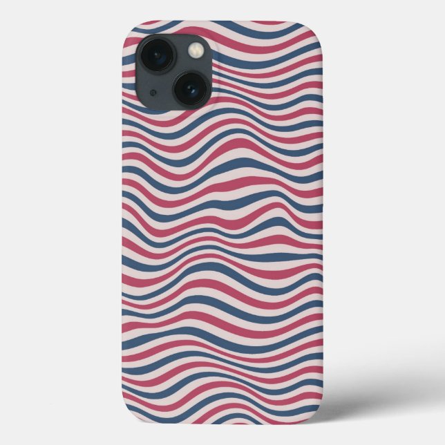 Funda De Case-Mate Para iPhone Patrón rayado 2 (Reverso)