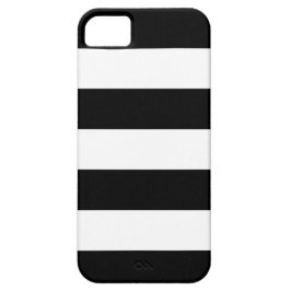 Funda Para iPhone 11 Patrón rayado negro y blanco