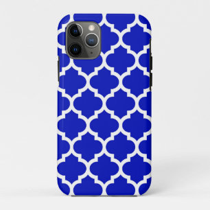 Funda Para iPhone 11 Pro Patrón real azul blanco marroquí de quatrefol #5