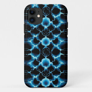 Funda Para iPhone 11 Patrón repetido de sinapsis eléctrica azul