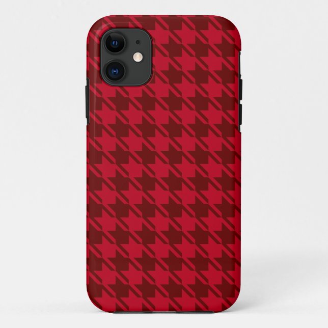 Funda De Case-Mate Para iPhone Patrón repetitivo de la cabina roja (Reverso)