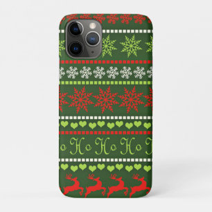 Funda Para iPhone 11 Pro Patrón repetitivo de Navidad
