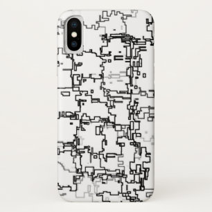 Funda Para iPhone X Patrón resumen en blanco y negro