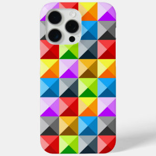 Funda Para iPhone 15 Pro Max Patrón retro de geometría colorida