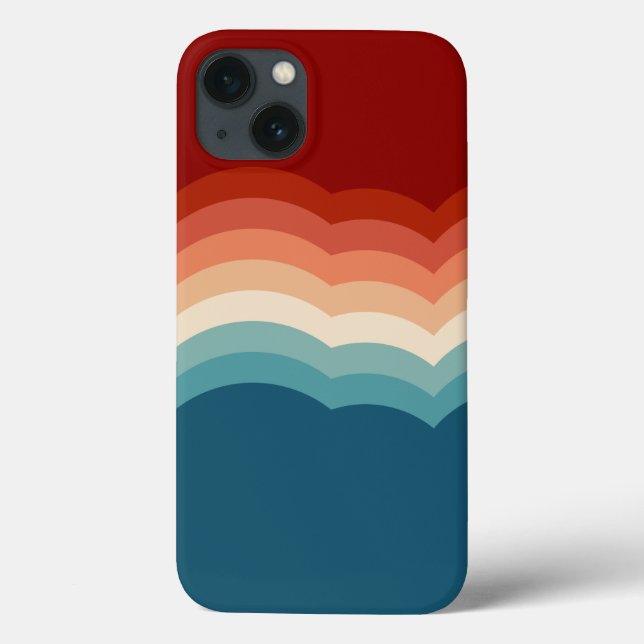 Funda De Case-Mate Para iPhone Patrón retro de los años 70 (Reverso)