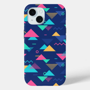 Funda Para iPhone 15 Patrón retro de los años 80
