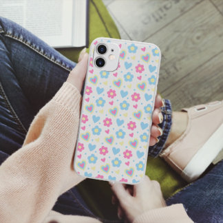 Funda Para iPhone 14 De Case-Mate Patrón Retro Flores Corazones Y2K