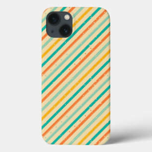 Funda Para iPhone 13 Patrón retro grunge a rayas