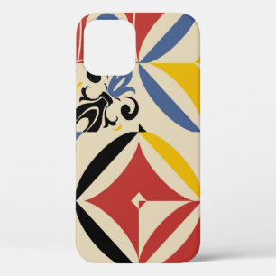 Funda Para iPhone 12 Patrón retro sin fisuras a partir de un geometrio