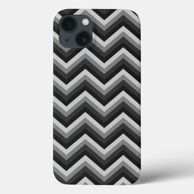 Funda De Case-Mate Para iPhone Patrón Retro Zig Zag Chevron (Reverso)