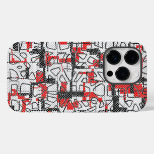 Funda Para iPhone 14 Pro De Case-Mate Patrón rojo blanco negro