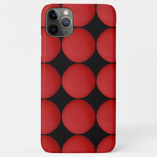 Funda De Case-Mate Para iPhone Patrón rojo elegante (Reverso)