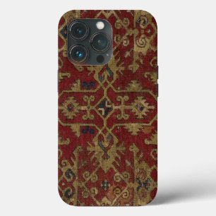 Funda Para iPhone 13 Pro Patrón rojo persa Rústico Antiguo