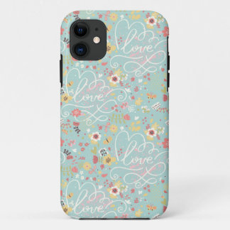 Funda Para iPhone 11 Patrón romántico brillante moderno