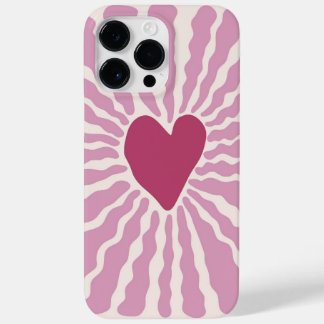 Funda Para iPhone 14 Pro Max De Case-Mate Patrón romántico moderno de corazones rosados