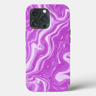 Funda Para iPhone 13 Pro Patrón rosa de mármol sin soldadura
