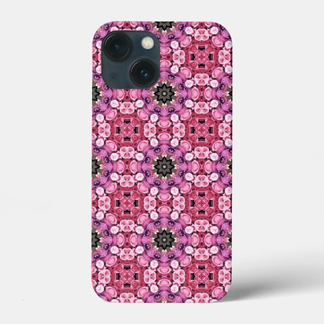 Funda De Case-Mate Para iPhone Patrón rosa floral (Reverso )