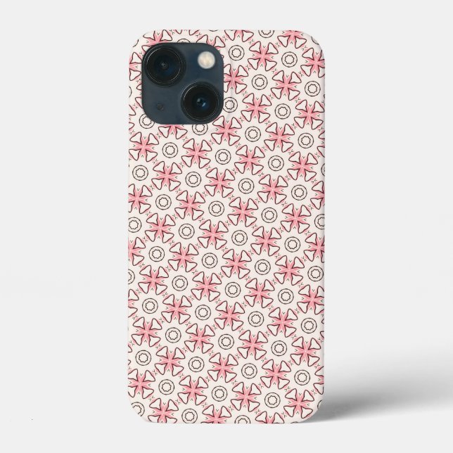 Funda De Case-Mate Para iPhone Patrón rosa floral (Reverso )