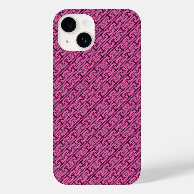 Funda De Case-Mate Para iPhone Patrón rosa inmaculado (Reverso )