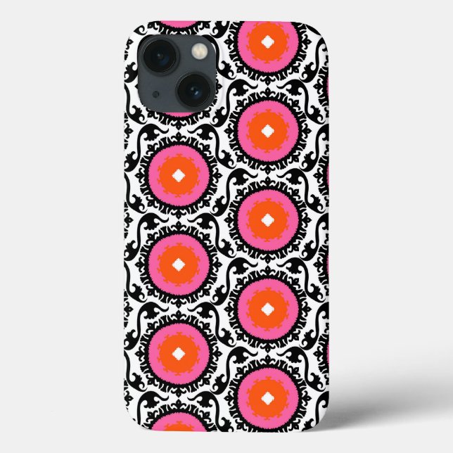 Funda De Case-Mate Para iPhone Patrón rosa Suzani (Reverso)