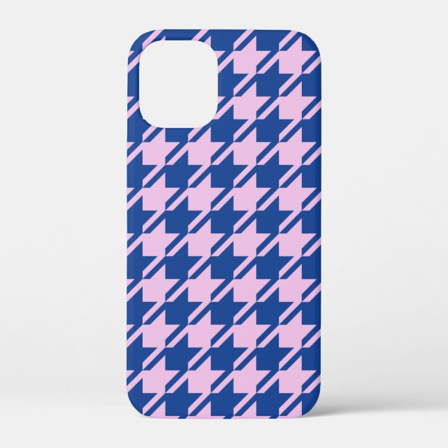 Funda De Case-Mate Para iPhone Patrón rosa y azul de Houndstap (Reverso )