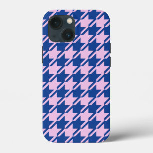 Funda Para iPhone 13 Mini Patrón rosa y azul de Houndstap