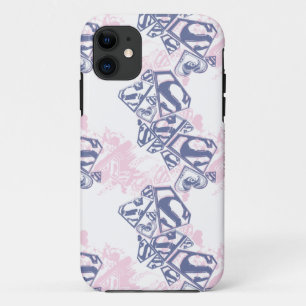 Funda Para iPhone 11 Patrón rosa y púrpura superchica 2
