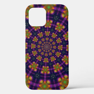 Funda Para iPhone 12 Patrón Royal Purple and Gold Kaleidoscope