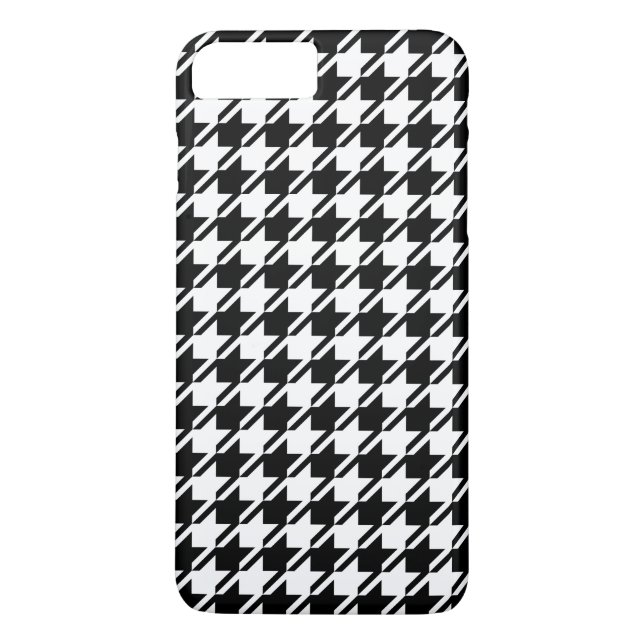 Funda De Case-Mate Para iPhone Patrón Rpt de Houndstoth BW (Reverso)