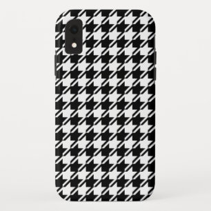 Funda Para iPhone XR Patrón Rpt de Houndstoth BW