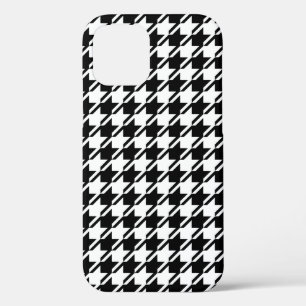 Funda Para iPhone 12 Pro Patrón Rpt de Houndstoth BW