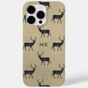 Funda Para iPhone 14 Pro Max De Case-Mate Patrón Rústico Monogramado de Deer Stag