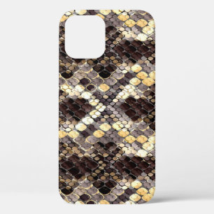 Funda Para iPhone 12 Patrón Seamless de acuarela de piel silvestre