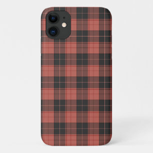 Funda Para iPhone 11 Patrón simple de tartán en rojo