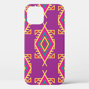 Funda Para iPhone 12 Patrón sin brillo en estilo boho. Ornamento étnico