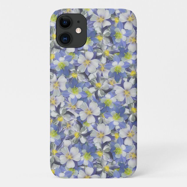 Funda De Case-Mate Para iPhone Patrón sin costura de Columbines (Reverso)